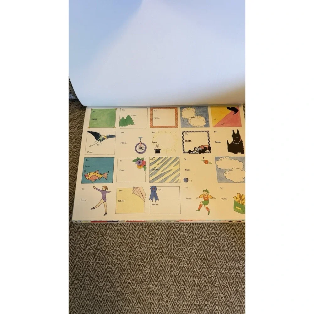 Vintage Wrapping Paper 1989 Super Wraps for Kids by Clair Moritz Y2K